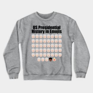 US Presidential History in Emojis Crewneck Sweatshirt